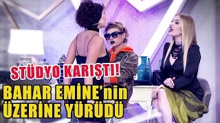 Bahar'ın "Emine Kadın" Sözleri Kavga Çıkarttı, Araya Yapım Ekibi Girdi