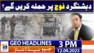 Geo Headlines Today 3 PM | PIA's financial tailspin grounds number of flights | 12th September 2023