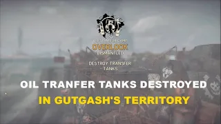 MAD MAX    OIL TRANSFER TANKS DESTROYED IN GUTGASH'S TERRITORY