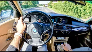 2004 BMW 5 E60 [3.0 530D 218HP] | POV Test Drive #1283 Joe Black