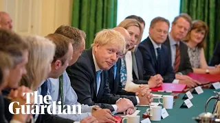 Boris Johnson chairs first cabinet as prime minister