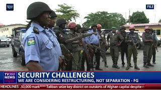 Rising Insecurity: we are considering restructuring, not separation - FG