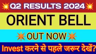 Orient Bell Q2 Results 2023 🔴 OrientBell Share Latest News 🔴 Orient Bell Share