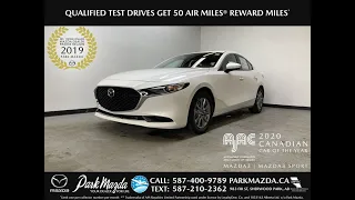 SNOW FLAKE WHITE PEARL(25D) 2021 Mazda Mazda3 GS AWD Review - Park Mazda