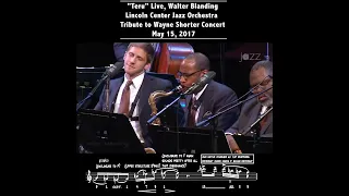 When you avoid ALL the BUTTER notes for 8 bars Walter Blanding "Teru" Lincoln Center Jazz Orchestra