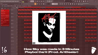 How Sky was made in 3 Minutes - Playboi Carti (FL Studio Remake)