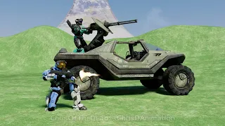 When You're Using the Warthog as a Turret (Halo Animation)