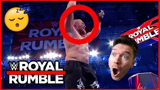 BORING?! WWE 2022 Royal Rumble Match REACTIONS Brock Lesnar Wins!