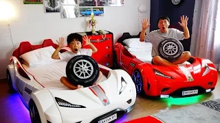 Yejun and Dad Family Trip in Car Hotel | Various Stories for Children.