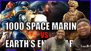 (Twins React) Could a Single Space Marine Chapter Conquer Earth? | Warhammer 40k Lore - REACTION