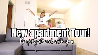 Small Apartment Tour | Realistic First Apartment at 22 years old | affordable and cheap furniture