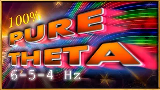 6 hz THETA PURE BINAURAL FREQUENCY | State Akin To Sleep | Subconscious Programming ⛵️🔑