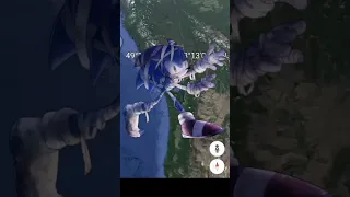 scary Sonic found on Google map & Google Earth #shorts #scary