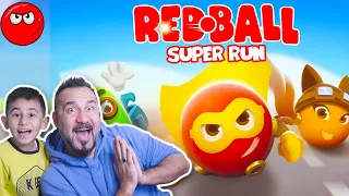 BU RED BALL UÇUYOR! KIRMIZI TOP SÜPERMAN OLDU!| YENİ OYUN REDBALL SUPER RUN (sesegel çocuk redball)