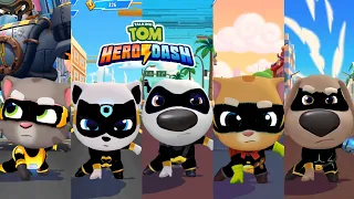 Talking Tom Hero Dash Discover All Heroes - Black Outfits - Defeated All Bosses - Unlocked Cities