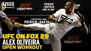 UFC on FOX 29: Alex Oliveira Open Workout Highlights - MMA Fighting