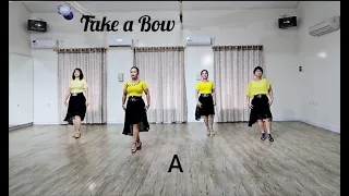 TAKE A BOW Line Dance ~ Phr High Intermediate ~ Choreo:Guillaume Richard ~ Demo: Ploùsios LD by Elis