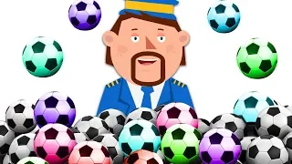 Colorful Soccer Balls for Kids | Learning Videos for Kids by Captain Discovery