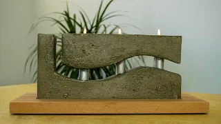 How to Make a Concrete Candle Holder with a Simple Molding Technique