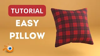 Pillow in Blender 3.5 in 1 Minute | Easiest Pillow Blender 3D
