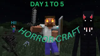 I Survived 100 Days in HorroCraft!
