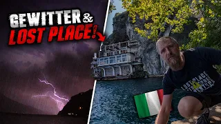 DACHZELT FLIEGT FAST WEG, GEFÄHRLICHE AKTION ZUM LOST PLACE AM GARDASEE!  🥵 CADDY ROADTRIP VLOG #04