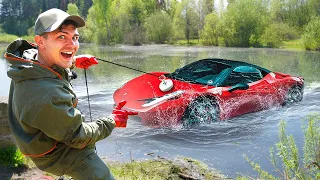 Found Flooded Ferrari While Magnet Fishing!