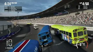 school bus figure 8 race ( wreckfest)