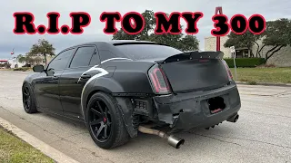 WRECKED MY CHRYSLER 300 AND ITS TOTALED