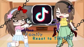 Afton family react to Tik Tok! ✨🎼 || Gacha club || Part 3 || No ship like y'all want