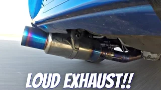 Subaru Impreza STi with Tomei Ti Titanium Exhaust LOUD Sound!