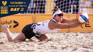 Daily Highlights Women's - Day 2 | Highlights Doha 2023 #BeachProTour