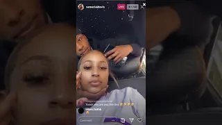 Toosii and Samaria on Ig Live