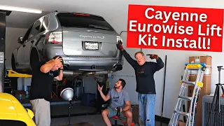 Porsche Cayenne Turbo S Eurowise Rear Lift Kit Install!