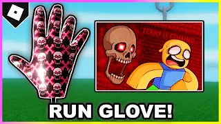 How to get RUN GLOVE + SHOWCASE in SLAP BATTLES! [ROBLOX]