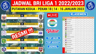 RESMI❗️JADWAL BRI Liga 1 2022 TERBARU PEKAN 18 - Persib vs Bhayangkara - Persija vs Bali United