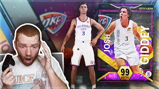 we got *DARK MATTER* Josh GIDDEY!! this card is INSANE! (NBA 2K22 MyTeam)