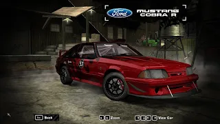 nfs most wanted - 1993 Ford SVT Mustang Cobra R MOD Gameplay