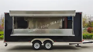 Customized 5M black square trailer