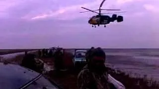 Hunters rescue from Caspian near Botakan (Atyrau)