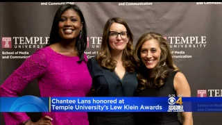 Chantee Lans WBZ Temple University Award