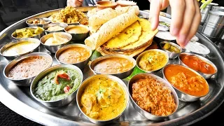 Enter CURRY HEAVEN - Mumbai's BIGGEST Thali (38 Items) + BEST Indian Street Food in Mumbai, India!