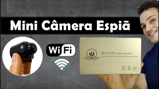Mini Câmera Espiã Wi-Fi (SMART CÂMERA IP - Câmera de segurança WiFi) Como usar o APP HomeEye |REVIEW