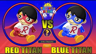 Tag with Ryan - Red Titan vs Blue Titan All Characters Unlocked All Costumes Combo Panda Gameplay