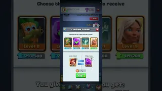 CLASH ROYAL EXCHANGE A MAX LEVEL 14 CARD TRADE #clashroyale