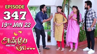 Anbe Vaa Serial | Episode 347 | 19th Jan 2022 | Virat | Delna Davis | Saregama TV Shows Tamil