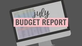 Monthly Budget Report // Family Budget