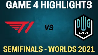 T1 vs DK Highlights - Game 4 - Semifinals Day 1 - Worlds 2021