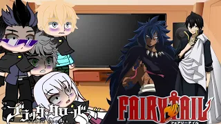 black clover react to Fairy tail#3/?||Gacha Life||~Acnologia+Zeref~