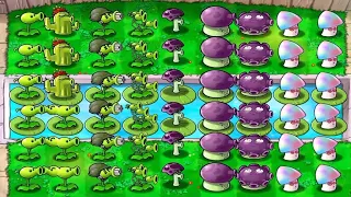 Day plants and night plants vs hard zombies army